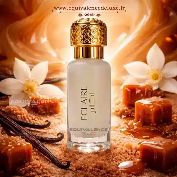 Musc Tahara Éclaire parfum gourmand vanille caramel – Equivalence de Luxe Parfum Musc Tahara Éclaire aux notes gourmandes vanille et caramel – Equivalence de Luxe