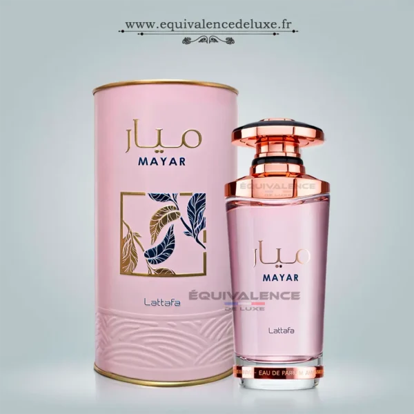 Parfum Femme 13 Parfum Mayar Lattafa – parfum équivalent de luxe floral avec flacon et coffret rose élégant
