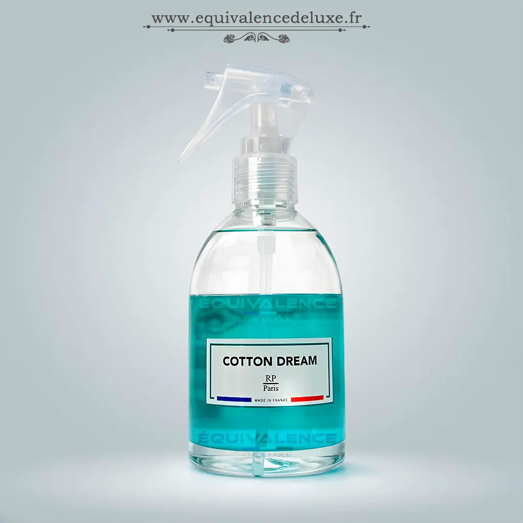 Cotton Dream RP Paris – Spray textile & parfum de linge senteur coton propre 1 Spray Cotton Dream RP Paris parfum de linge senteur coton propre et frais pour maison