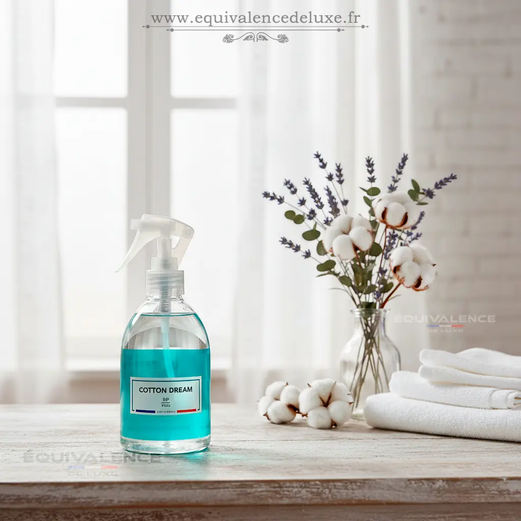 Cotton Dream RP Paris – Spray textile & parfum de linge senteur coton propre 4 Cotton Dream RP Paris parfum maison senteur coton fleurs blanches fraîcheur durable