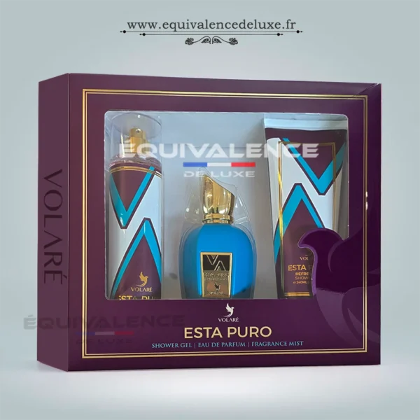 Coffret Esta Puro parfum 100ml brume 250ml gel douche 240ml