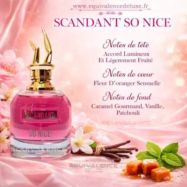 note olfactive de parfum so scandant pour femme inspiré de femme