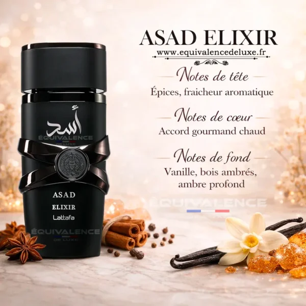 note de parfum asad elixir lattafa