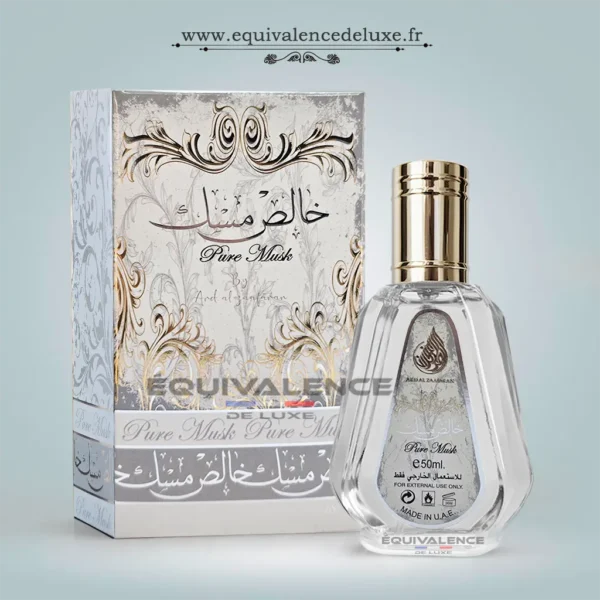 Flacon Pure Musk Lattafa parfum propre longue tenue