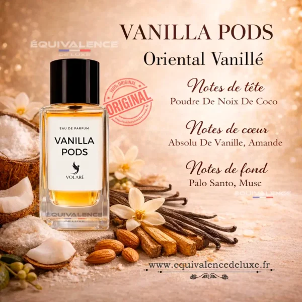 parfum Vanilla Pods Volaré 100ml fragrance gourmande vanillée