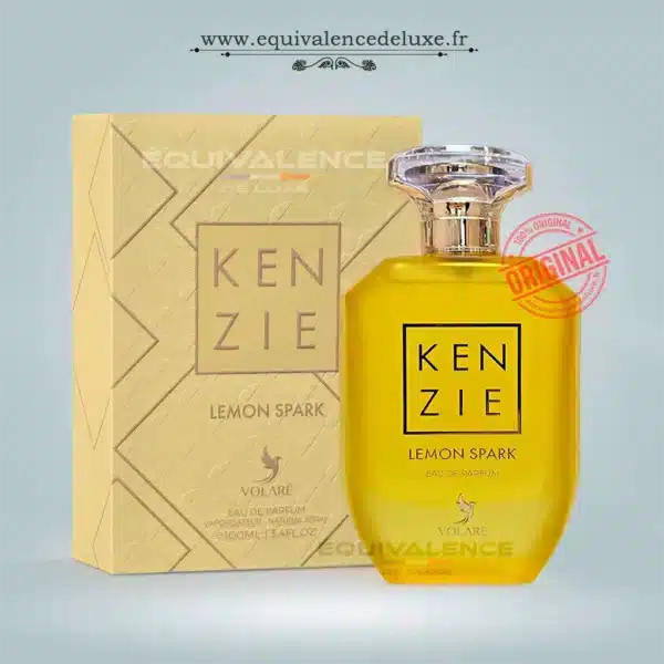 Lemon Spark de Kenzie parfum femme citronné avec citron vanille sucre et fleurs blanches