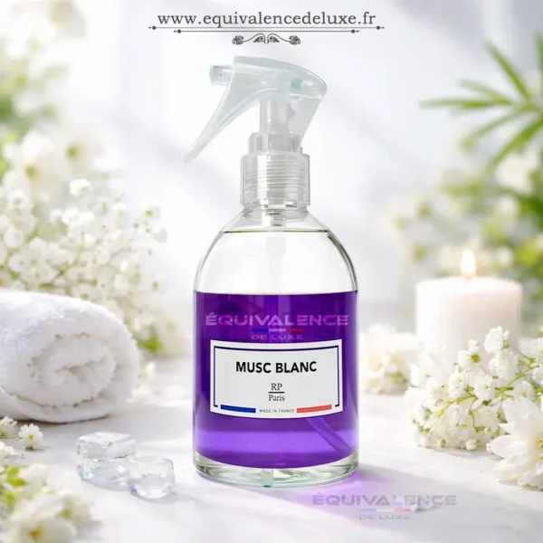 spray maison musc blanc RP Paris parfum intérieur propre et frais pour un effet propre