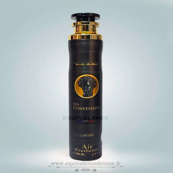 Boutique de Dupes de Parfums de Poche 33ml & Collection Privée 50ml | Prix Dégressifs & Livraison Rapide 1 spray parfumé his confession lattafa 300ml parfum interieur homme boisé intense