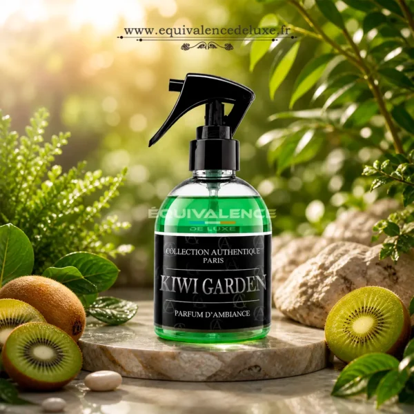 Kiwi Garden parfum ambiance fruité frais Collection Authentique Paris spray kiwi garden parfum ambiance kiwi frais fruité végétal collection authentique paris pour intérieur , textile et voiture
