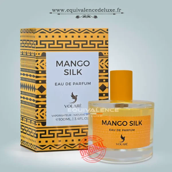 Boutique de Dupes de Parfums de Poche 33ml & Collection Privée 50ml | Prix Dégressifs & Livraison Rapide 1 Mango Silk de Volaré eau de parfum mixte 100 ml avec notes de mangue exotique et accords fruités tropicaux, parfum oriental moderne disponible chez Equivalence Deluxe.