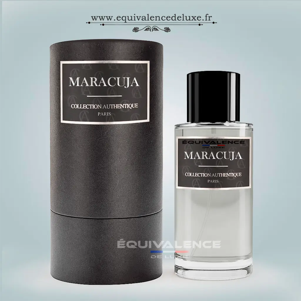 Maracuja – Collection Authentique Paris – Eau de Parfum Mixte 50ml 1 Maracuja Collection Authentique Paris Eau de Parfum 50ml inspirée d'Oud Maracuja avec fruit de la passion, fleurs blanches et accords boisés orientaux.