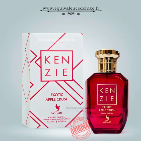 Boutique de Dupes de Parfums de Poche 33ml & Collection Privée 50ml | Prix Dégressifs & Livraison Rapide 17 Miniature Kenzie Exotic Apple Crush 25ml Volaré parfum femme fruité gourmand à la pomme rouge et aux fleurs blanches
