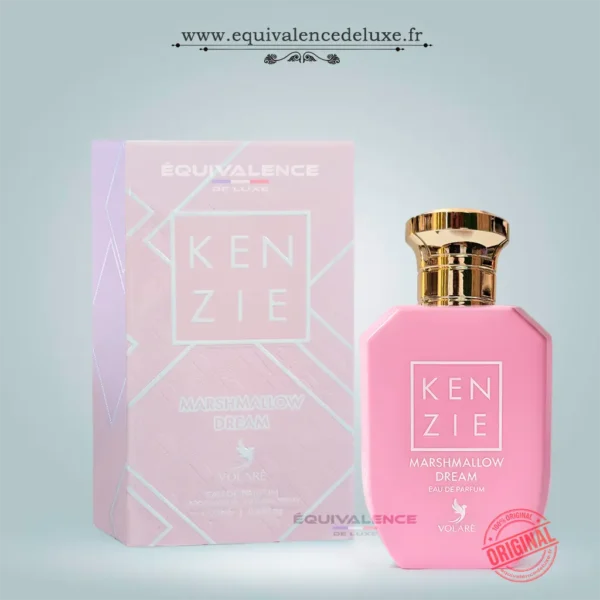 Boutique de Dupes de Parfums de Poche 33ml & Collection Privée 50ml | Prix Dégressifs & Livraison Rapide 10 Miniature Kenzie Marshmallow Dream 25ml Volaré parfum femme gourmand aux notes de marshmallow vanille et muscs