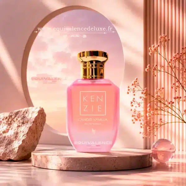Miniature Kenzie Candid Vanilla 25ml Volaré avec boîte Mini Kenzie Candid Vanilla 25ml Volaré flacon et boîte parfum femme gourmand vanille fleur d’oranger et ambre