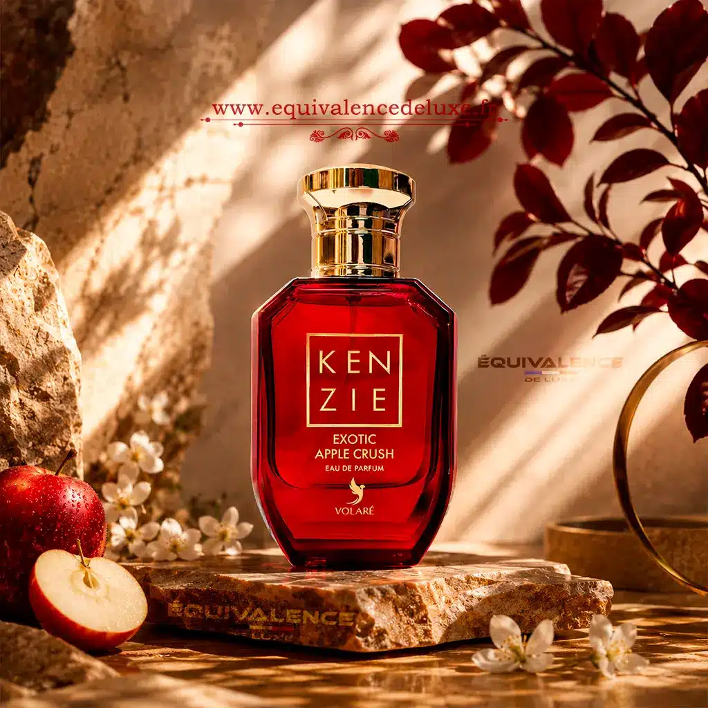 Mini Kenzie Exotic Apple Crush 25ml – Volaré 2 Mini Kenzie Exotic Apple Crush 25ml Volaré avec coffret parfum femme fruité pomme rouge format voyage