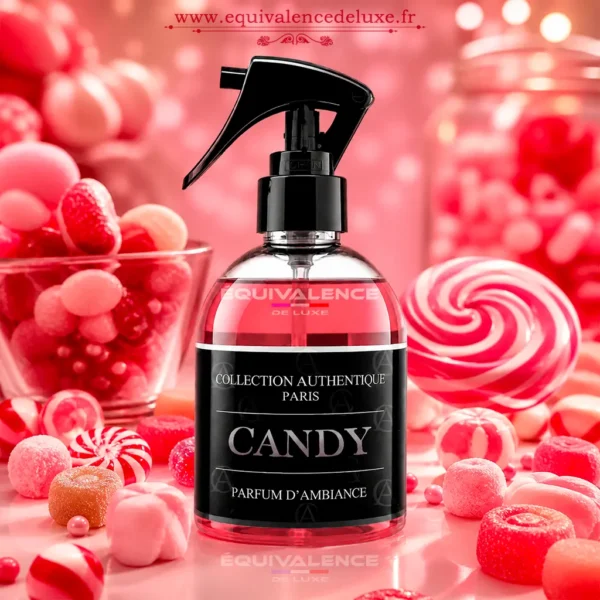 Parfum d’ambiance Candy spray maison sucré et fruité spray maison candy parfum gourmand fruité odeur bonbon sucré pour maison textile voiture