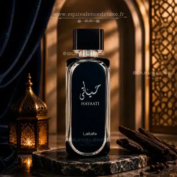 eau-de-parfum-homme-100ml-hayaati-lattafa-parfum-oriental-boise parfum oriental boisé ambré longue tenue Hayaati Lattafa eau de parfum homme 100ml