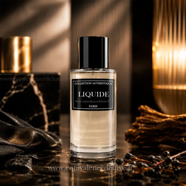 Liquide Collection Authentique Paris 50ml avec coffret Flacon et coffret Liquide Collection Authentique Paris parfum gourmand masculin aux accords vanillés et boisés