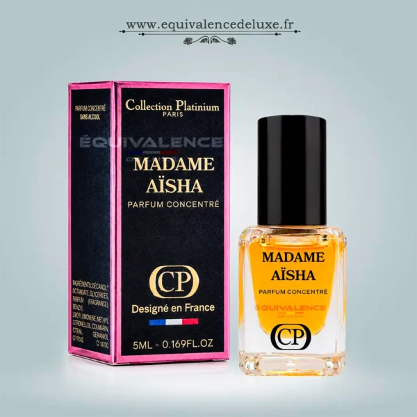 Boutique de Dupes de Parfums de Poche 33ml & Collection Privée 50ml | Prix Dégressifs & Livraison Rapide 1 Madame Aïsha roll-on parfum concentré femme aux accords floraux musqués orientaux