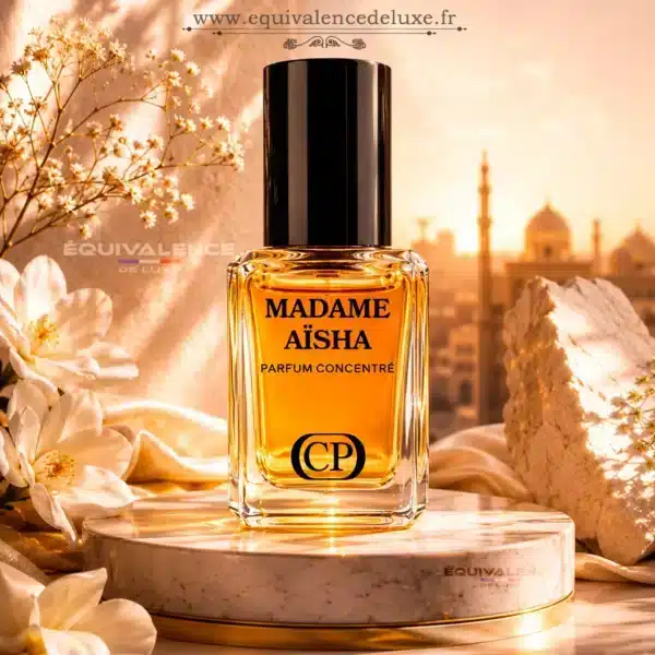 Madame Aïsha parfum concentré format voyage 5ml Flacon Madame Aïsha huile parfumée sans alcool femme format miniature roll-on