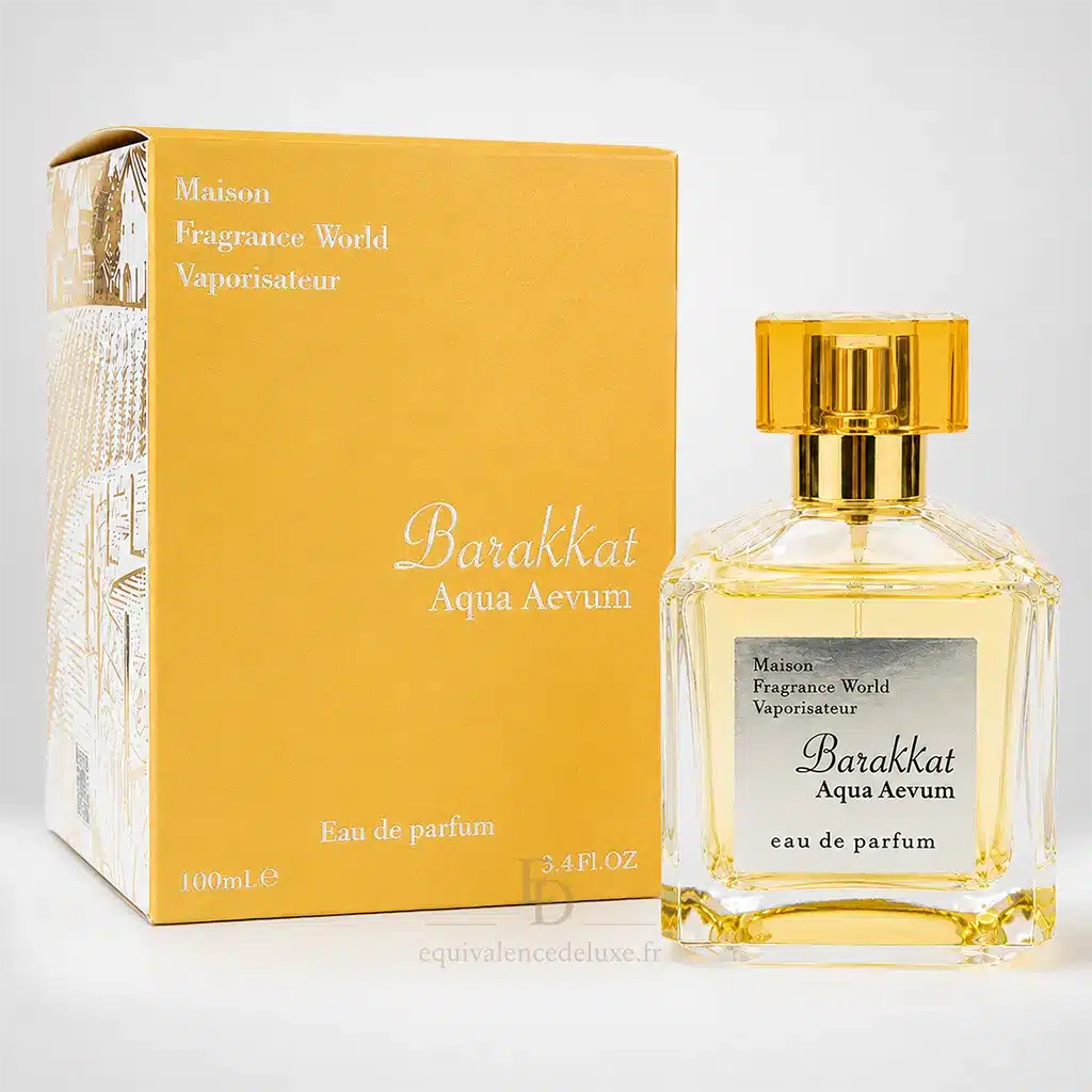 Barakkat Aqua Aevum – Eau de Parfum Mixte 100 ml 1 Barakkat Aqua Aevum Eau de Parfum mixte 100 ml avec flacon et boîte
