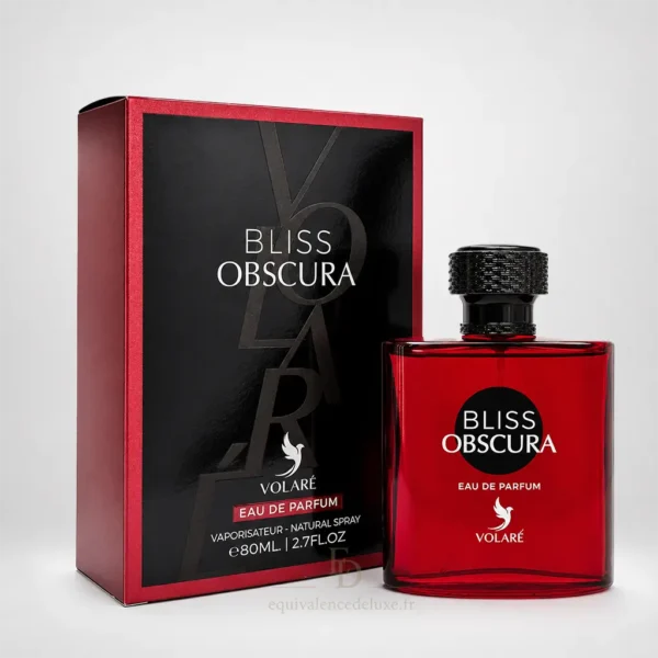 Parfums Dubaï, Collection Privée & Parfums Inspirés au Meilleur Prix 12 Bliss Obscura Volaré 80 ml avec flacon rouge et boîte