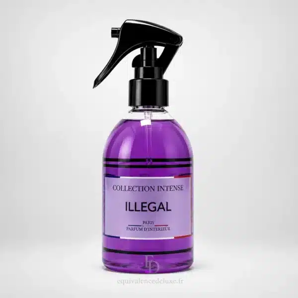 Parfums Dubaï, Collection Privée & Parfums Inspirés au Meilleur Prix 7 Spray d’intérieur Illegal Collection Intense 250 ml dans une ambiance élégante avec fleurs de lavande