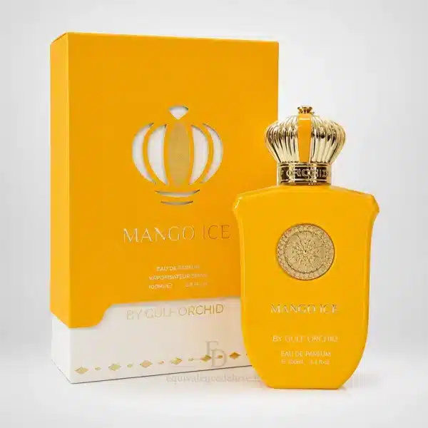 Parfums Dubaï, Collection Privée & Parfums Inspirés au Meilleur Prix 6 Coffret ouvert et flacon Mango Ice Gulf Orchid Eau de Parfum mixte 100 ml
