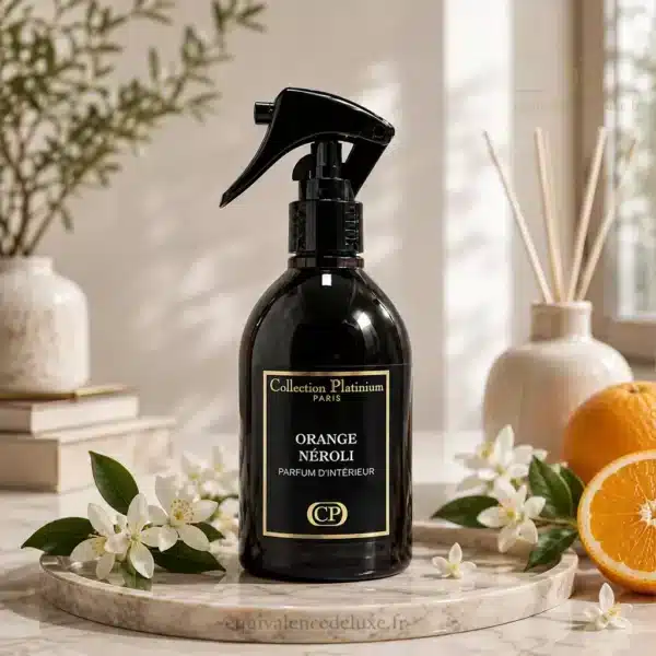 Orange Néroli Collection Platinium – Parfum Maison Frais Flacon Orange Néroli Collection Platinium 250 ml, parfum d’intérieur