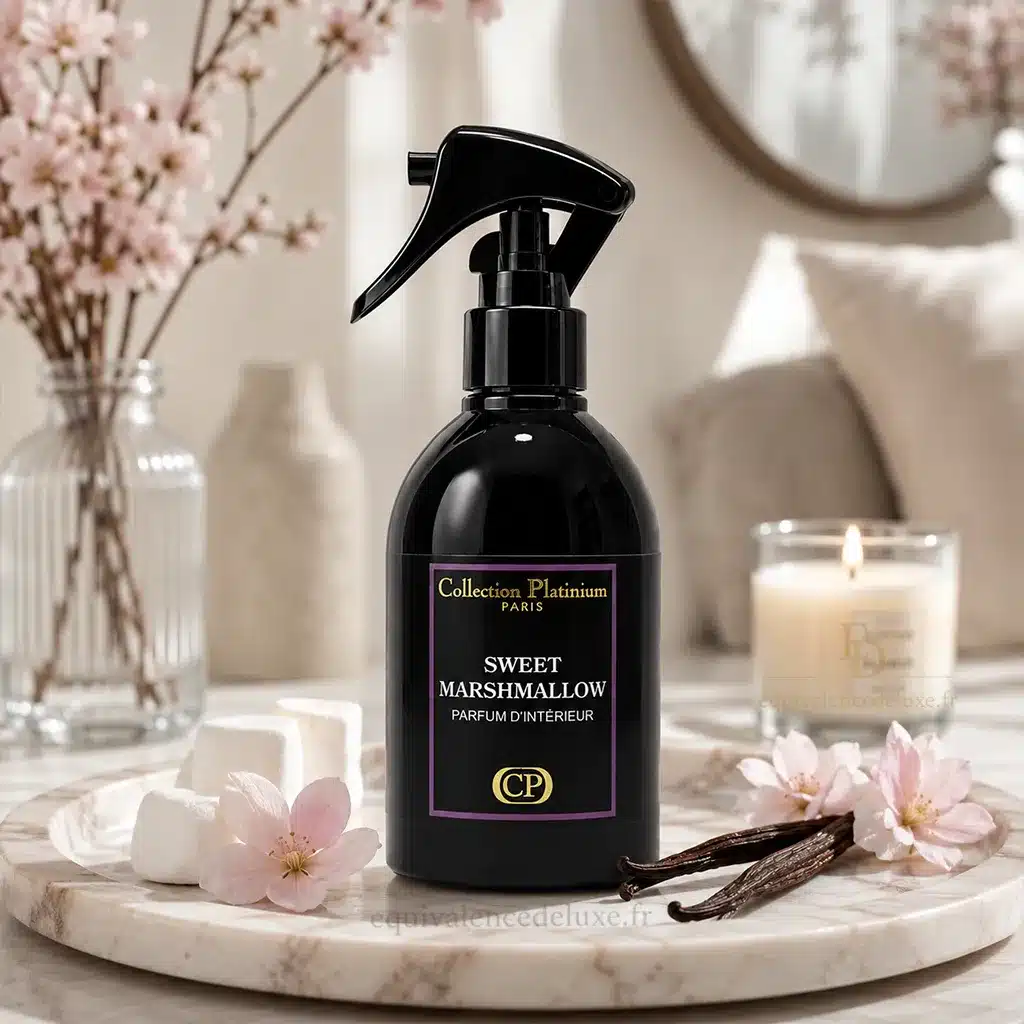 Sweet Marshmallow Collection Platinium – Spray d’Intérieur 250 ml 2 Flacon Sweet Marshmallow Collection Platinium 250 ml, parfum d’intérieur gourmand