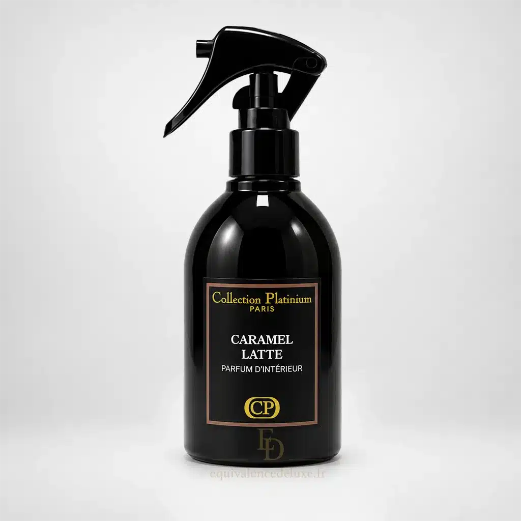 Caramel Latte Collection Platinium – Spray d’Intérieur Gourmand 1 Spray d’intérieur Caramel Latte Collection Platinium 250 ml dans une ambiance maison cosy