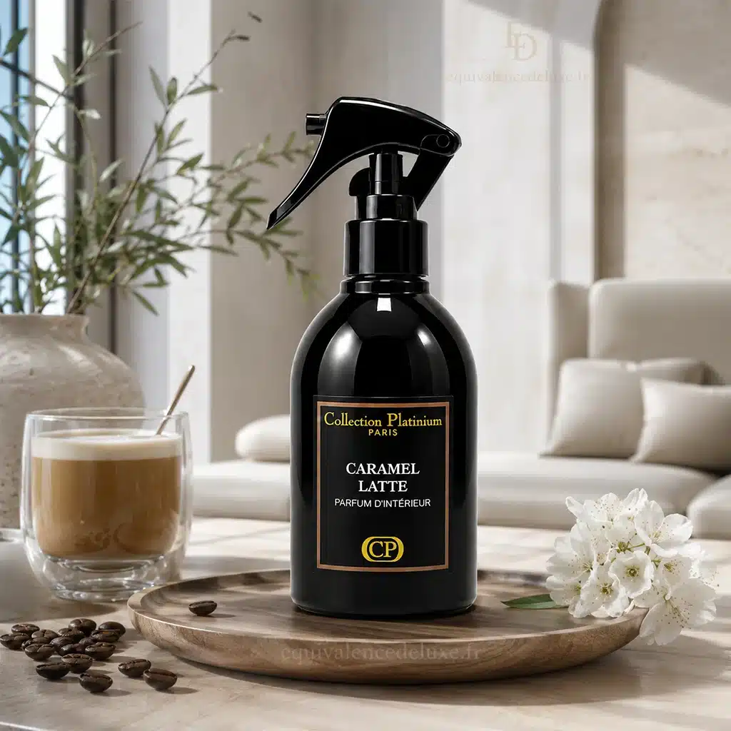 Caramel Latte Collection Platinium – Spray d’Intérieur Gourmand 2 Flacon Caramel Latte Collection Platinium 250 ml, spray parfumé pour l’intérieur