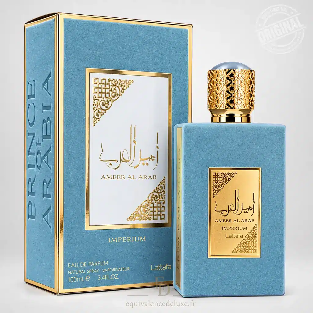 Ameer Al Arab Imperium Lattafa – Eau de Parfum Homme 100 ml 1 Flacon Ameer Al Arab Imperium Lattafa 100 ml parfum homme boisé aromatique