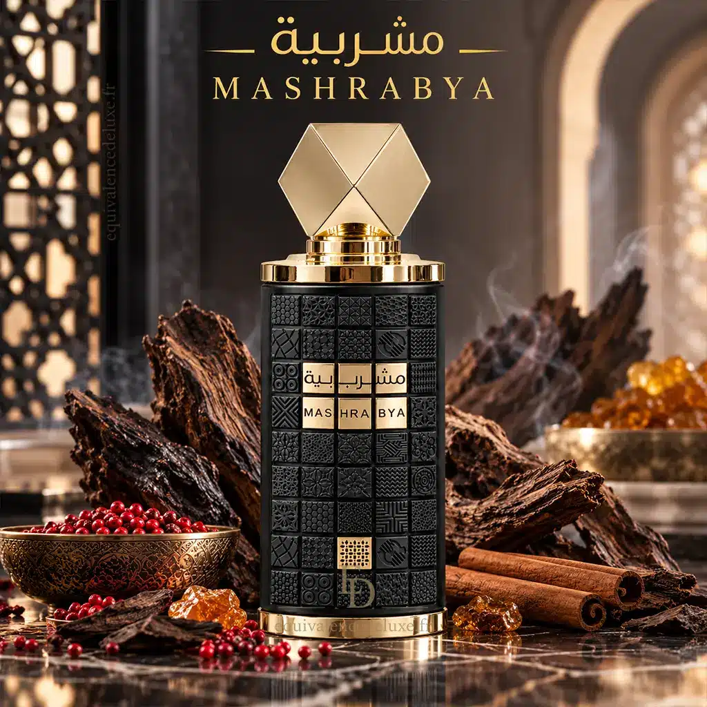 Mashrabya Lattafa – Eau de Parfum Mixte 100 ml 3 Flacon Mashrabya Lattafa 100 ml parfum mixte oriental vanillé aux notes de pomme, tabac, caramel et vanille