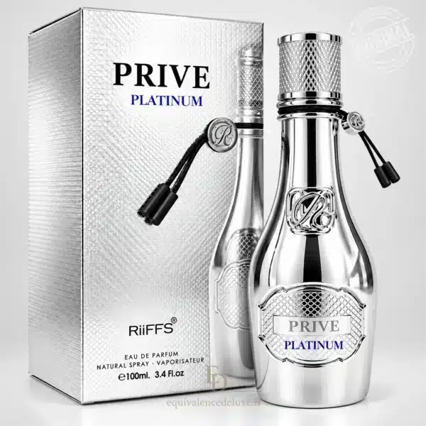 Parfums Dubaï, Collection Privée & Parfums Inspirés au Meilleur Prix 9 Privé Platinum RiiFFS Eau de Parfum mixte 100 ml avec flacon argenté et coffret