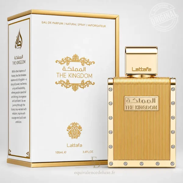 Parfums Dubaï, Collection Privée & Parfums Inspirés au Meilleur Prix 7 Flacon The Kingdom Lattafa 100 ml parfum homme aromatique aux notes de lavande, tabac, vanille et fève tonka