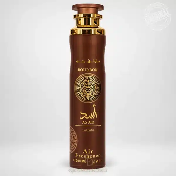 Parfums Dubaï, Collection Privée & Parfums Inspirés au Meilleur Prix 6 Asad Bourbon Lattafa spray parfumé pour la maison Air Freshener 300 ml marron et doré
