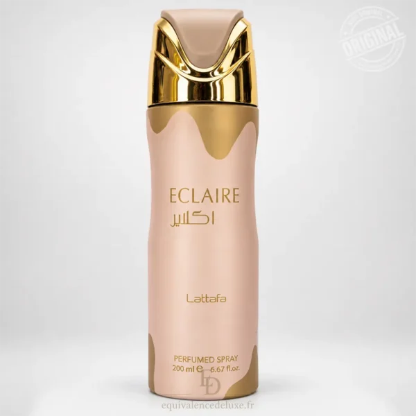 Parfums Dubaï, Collection Privée & Parfums Inspirés au Meilleur Prix 7 Éclaire Lattafa Perfumed Spray 200 ml, flacon rose poudré et doré